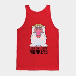 I Just Really Like Monkeys Tank Top